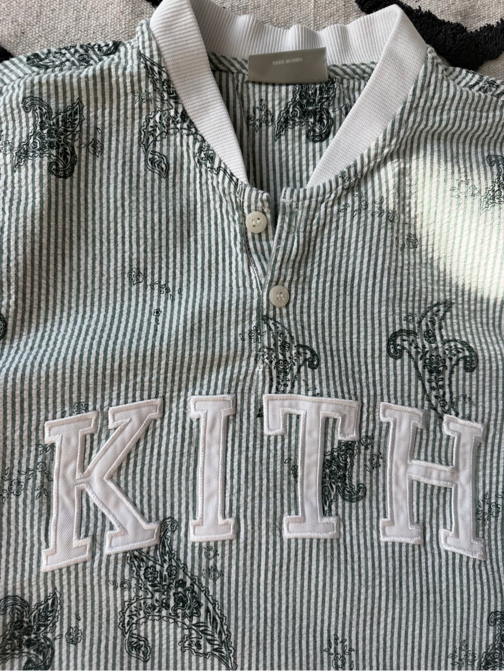 KITH Kids Mint Green Striped short Set - Picture 2 of 5